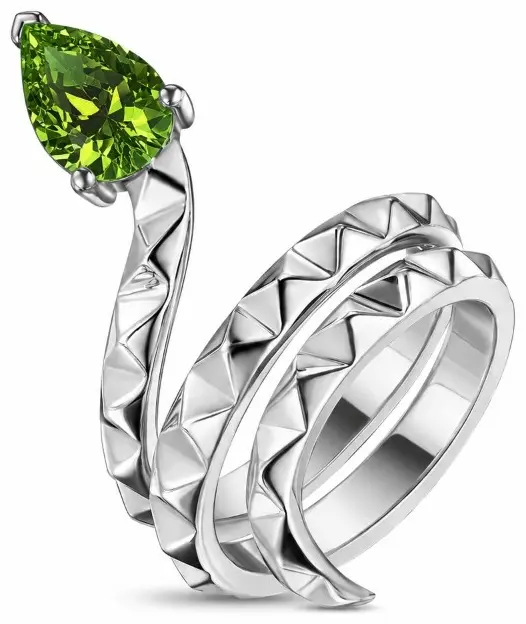 Кольцо Geoma Jewelry 27401 размер 15 вес 3.25 г серебро, хризолит купить,150000