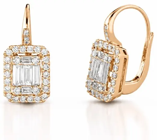 Серьги Crivelli 035-VE25875-Y вес 4.8 г золото, бриллиант купить,NaN