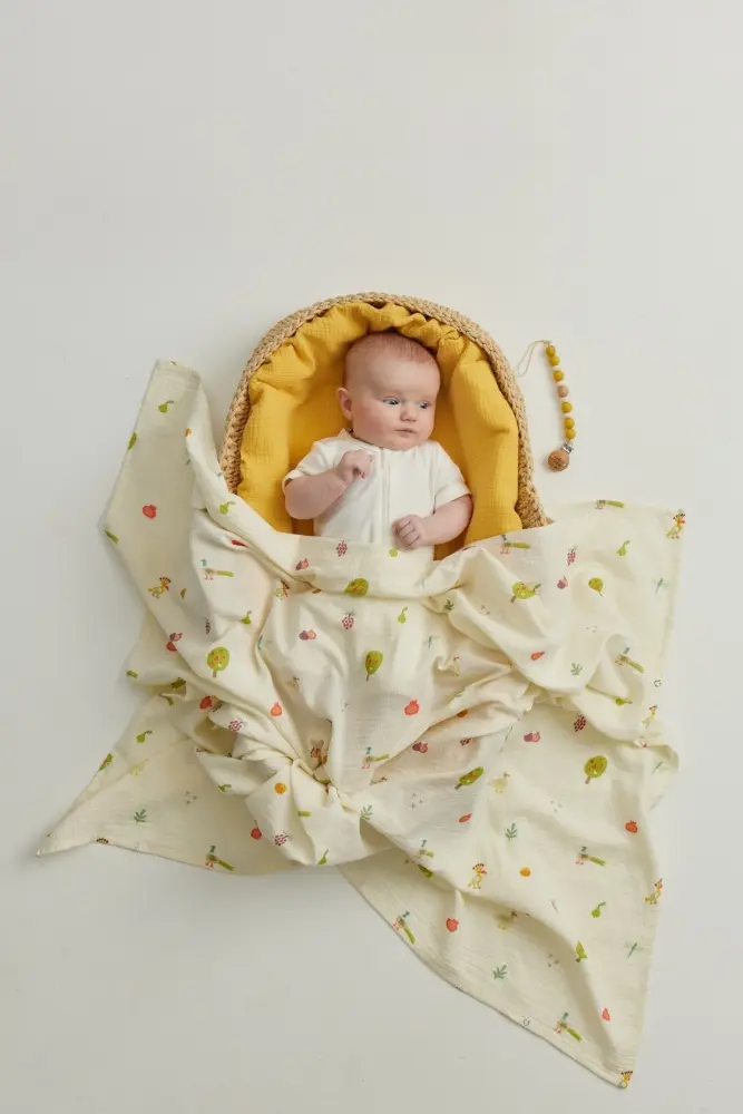 Пеленка текстильная BUBA KIDS Сады Кавказа, 1 шт, 115x115 см купить,NaN