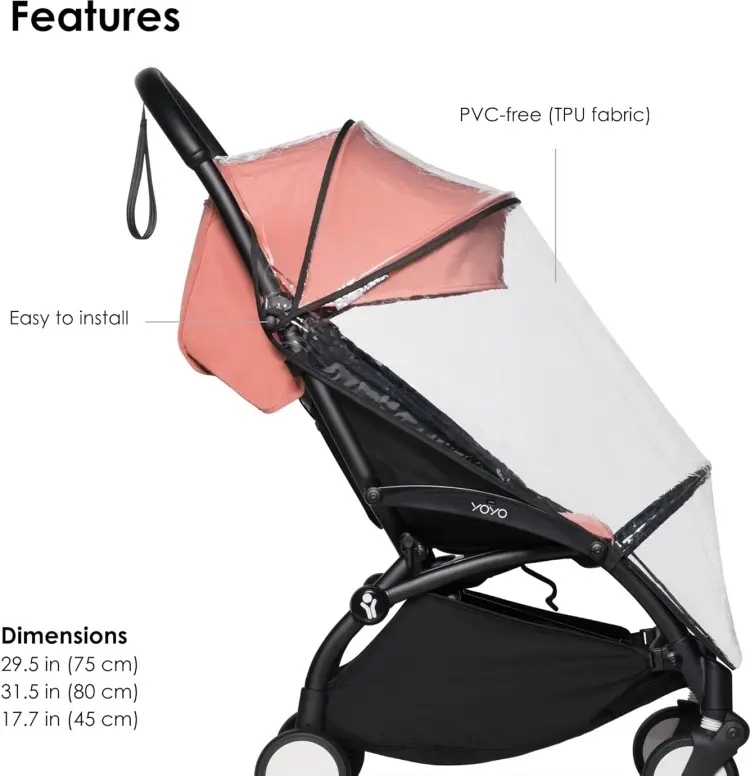 Дождевик для коляски BABYZEN прозрачный купить,NaN