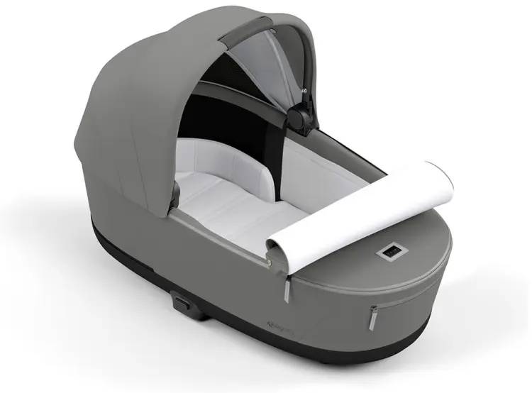 Коляска универсальная 2 в 1 Cybex Priam IV Mirage Grey на раме Chrome Brown, серый купить,NaN