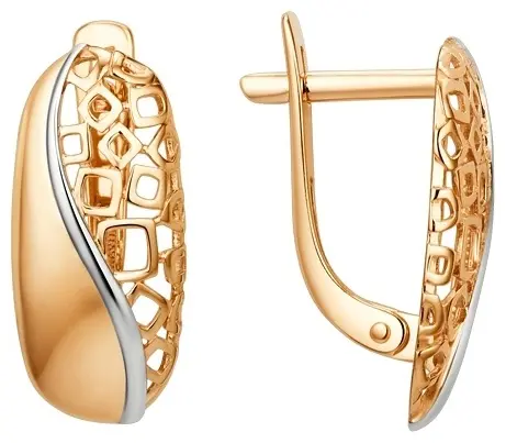 Серьги Династия 016672-1002 вес 1.97 г золото, без вставок купить,133960