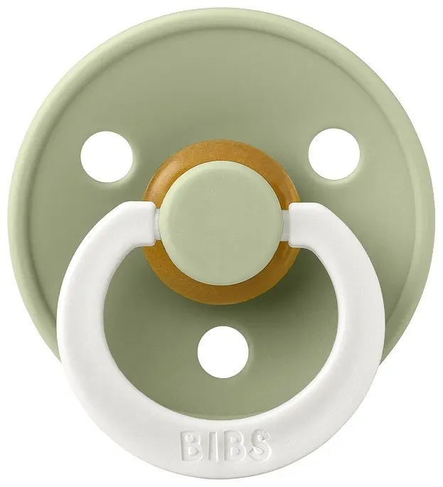 Пустышка латексная ночная BIBS Colour Glow - Sage 18+ месяцев, зеленый