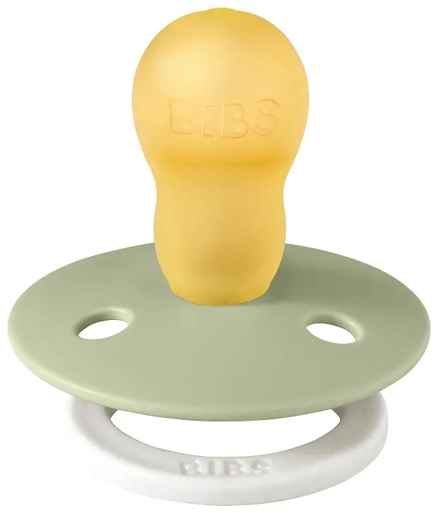 Пустышка латексная ночная BIBS Colour Glow - Sage 18+ месяцев, зеленый