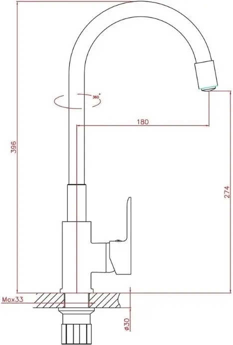 Смеситель с гибким изливом Haiba HB70112-3, латунь, цвет серый, хром купить,NaN