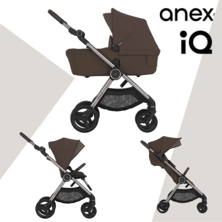 Коляска трансформер Anex IQ Premium Brew, коричневый купить,425900