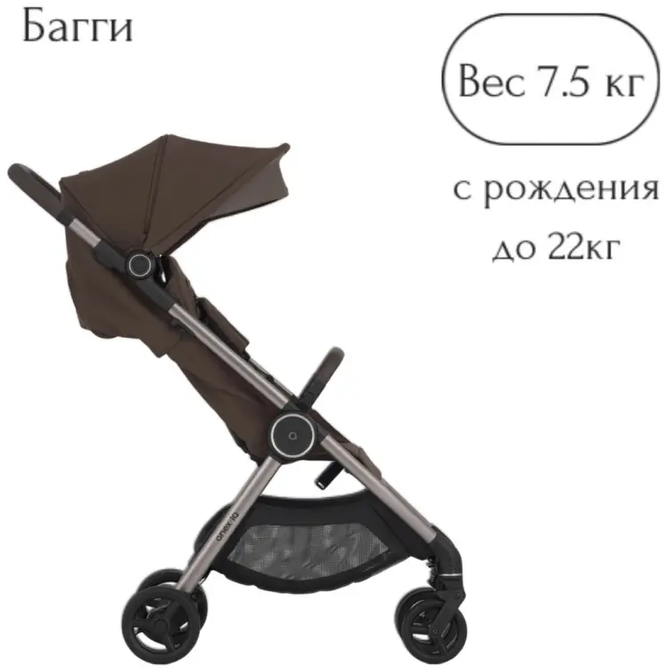 Коляска трансформер Anex IQ Premium Brew, коричневый купить,425900
