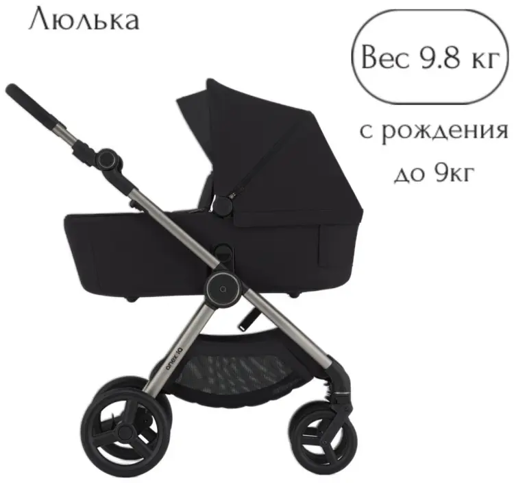 Коляска трансформер Anex IQ Premium Darke, черный