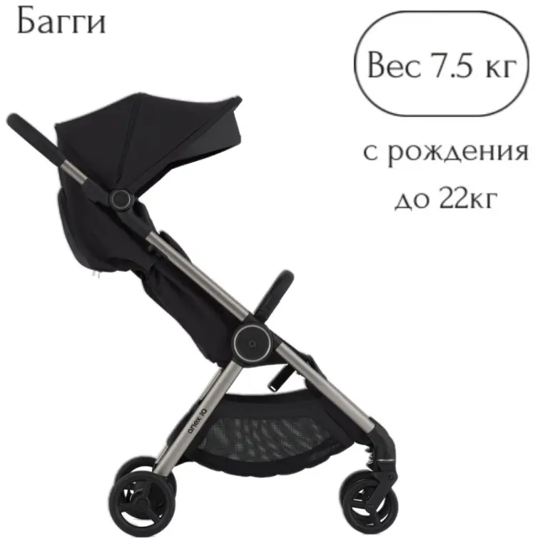 Коляска трансформер Anex IQ Premium Darke, черный