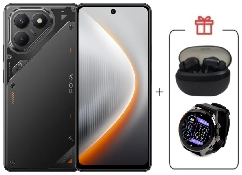 Смартфон Tecno Pova 7 Neo 8/128GB Geek Black + подарок купить,NaN