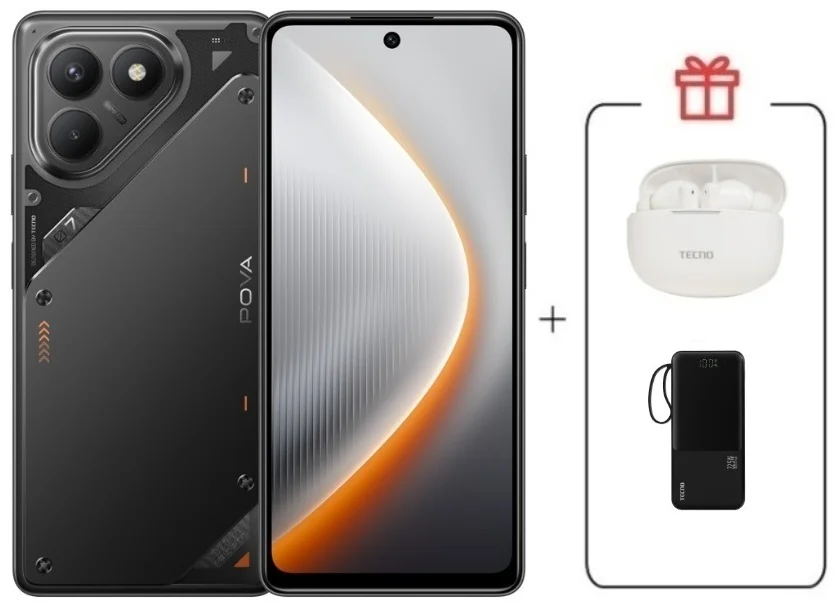 Смартфон Tecno Pova 7 Neo 8/128GB Geek Black + подарок купить,NaN