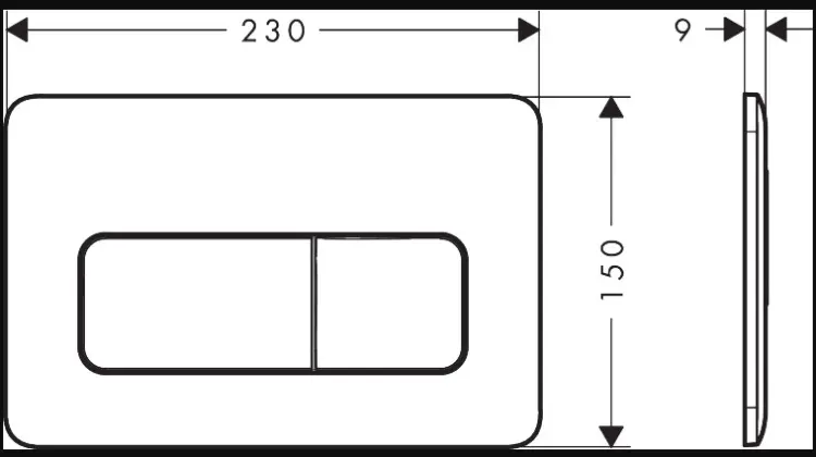 Hansgrohe кнопка смыва iFrame Original Q 66001700