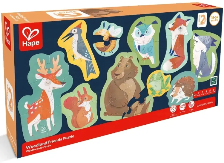 Пазл Hape Лесные животные купить,12700