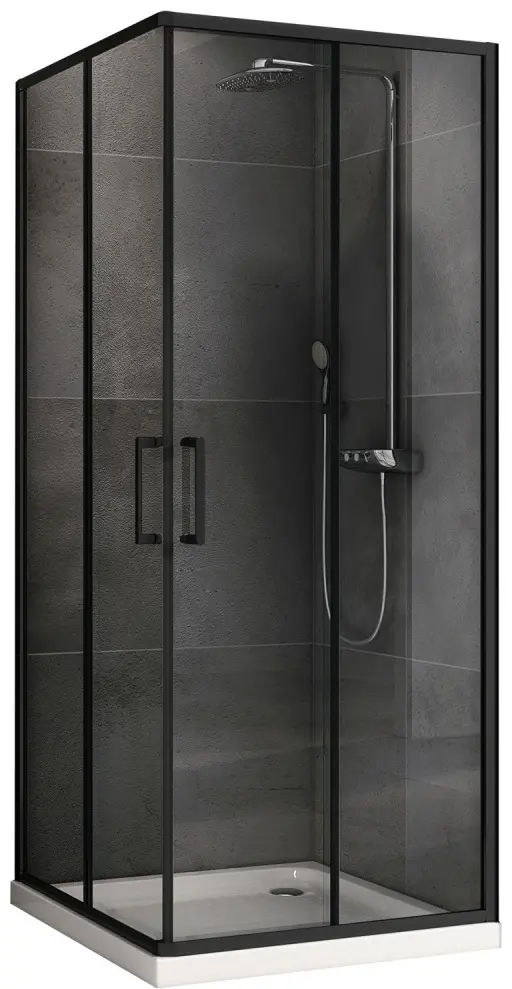Душевое ограждение Abber двухстенное Schwarzer Diamant AG02090B5 купить,NaN