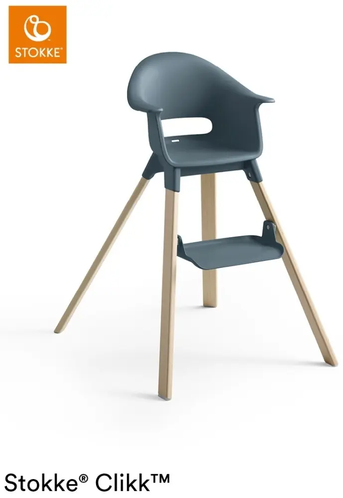 Stokke Clikk High Chair Fjord Blue синий купить,NaN