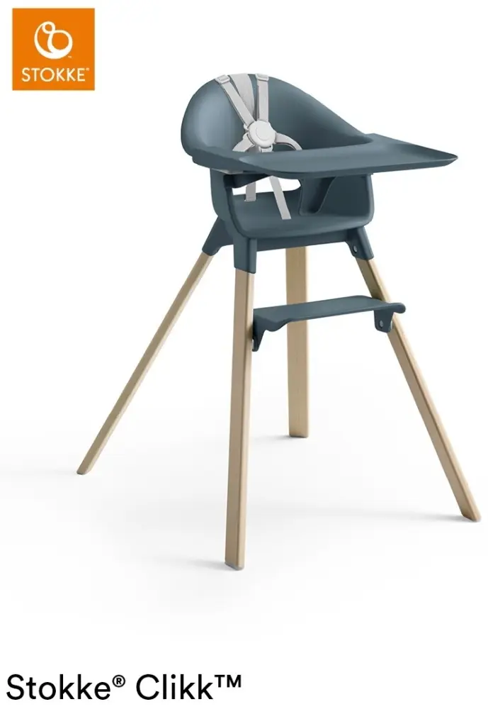 Stokke Clikk High Chair Fjord Blue синий купить,NaN