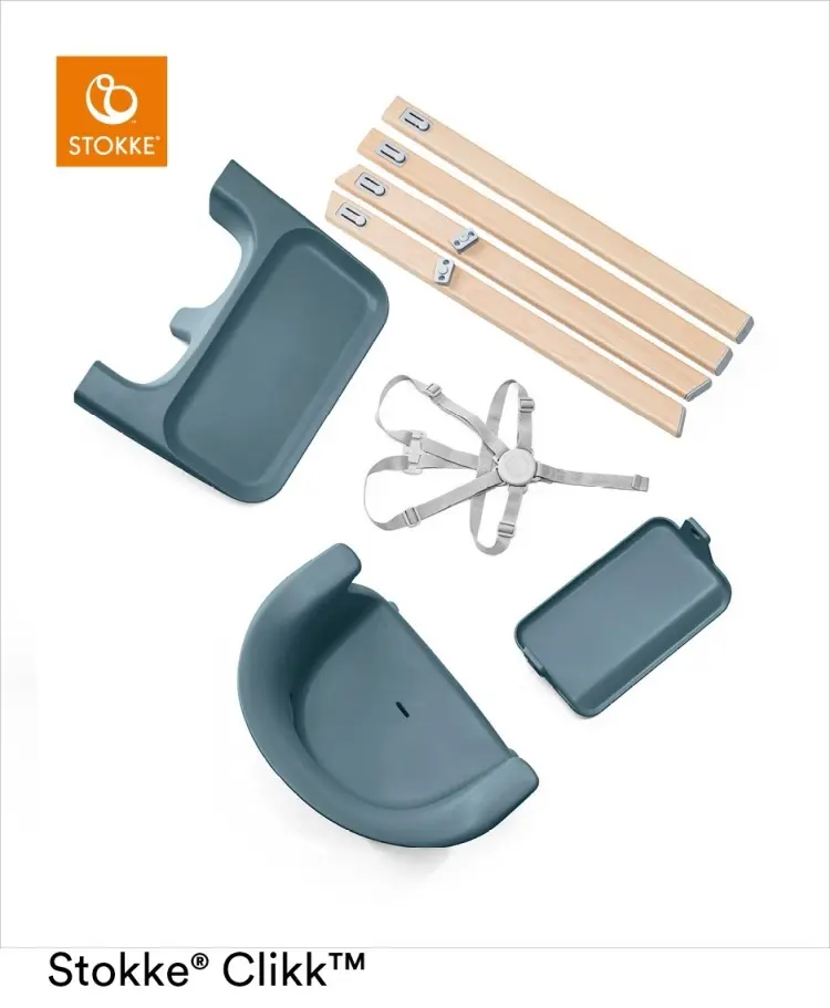 Stokke Clikk High Chair Fjord Blue синий купить,NaN