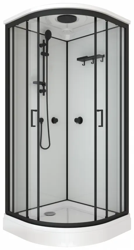 Душевая кабина Triton Прайм-Блэк, 219.5х90 см, низкий поддон купить,NaN