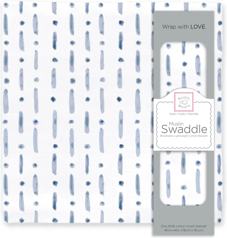 Пеленка текстильная Swaddle Designs SDM-148D-EX, 1 шт, 115x115 см