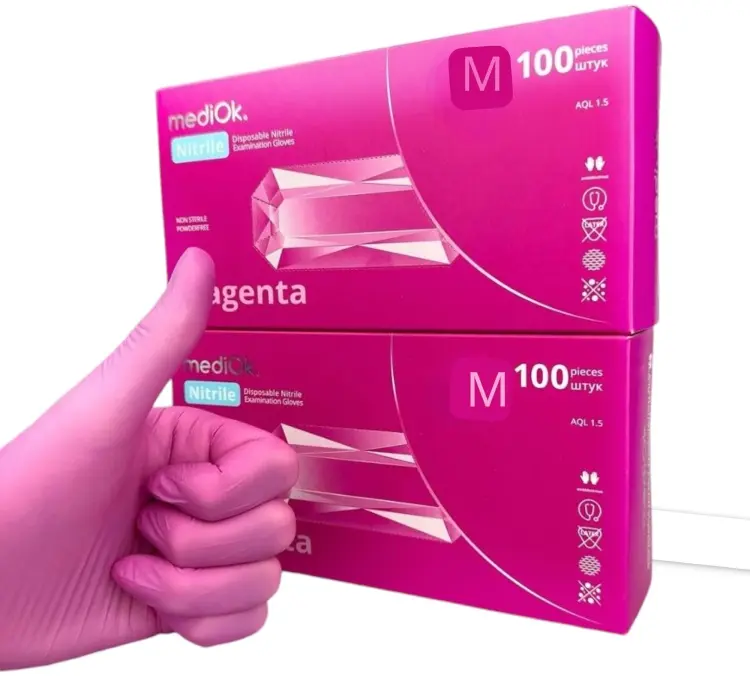 MediOk перчатки 5661 розовый 100 шт купить,NaN