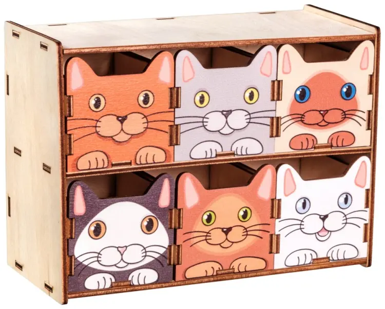 Настольная игра "Комодик для хранения "Котята" купить,NaN