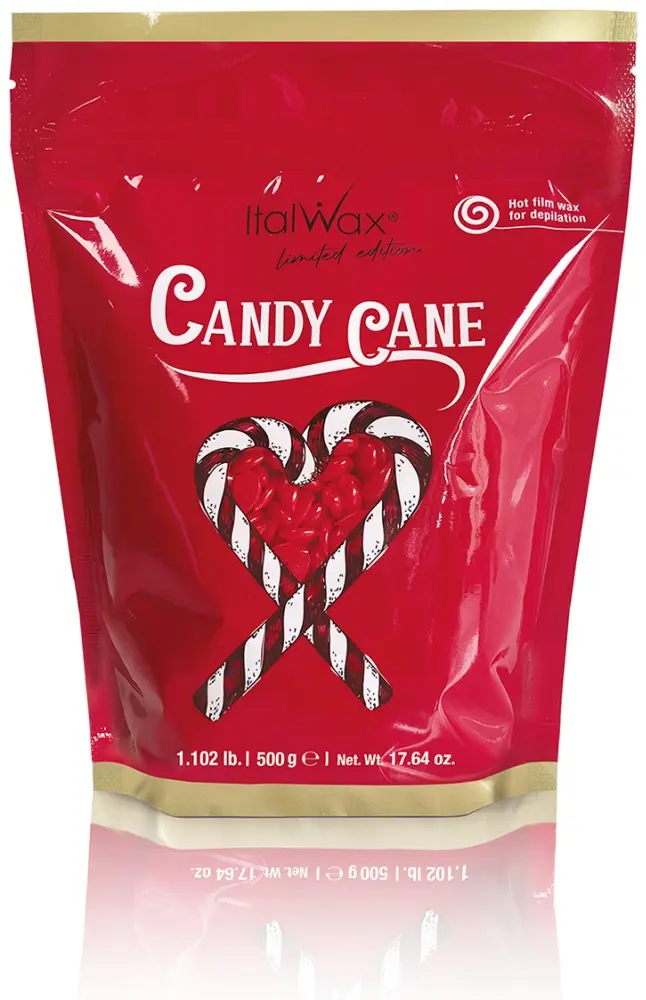 Воск пленочный ITALWAX Candy cane Карамельная трость (синтетический) плотность средняя в гранулах 500 г купить,NaN
