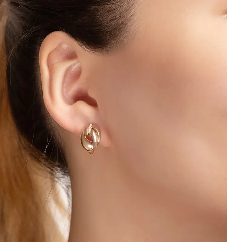 Серьги Санис 01-216907 вес 3.12 г золото, фианит купить,212160