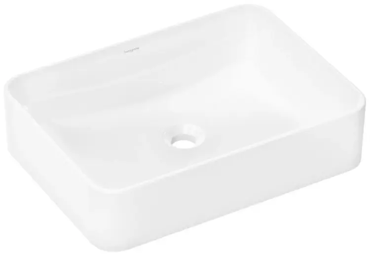 Раковина Hansgrohe Xuniva Q 60168450 накладная прямоугольная 55х40 см, фаянс