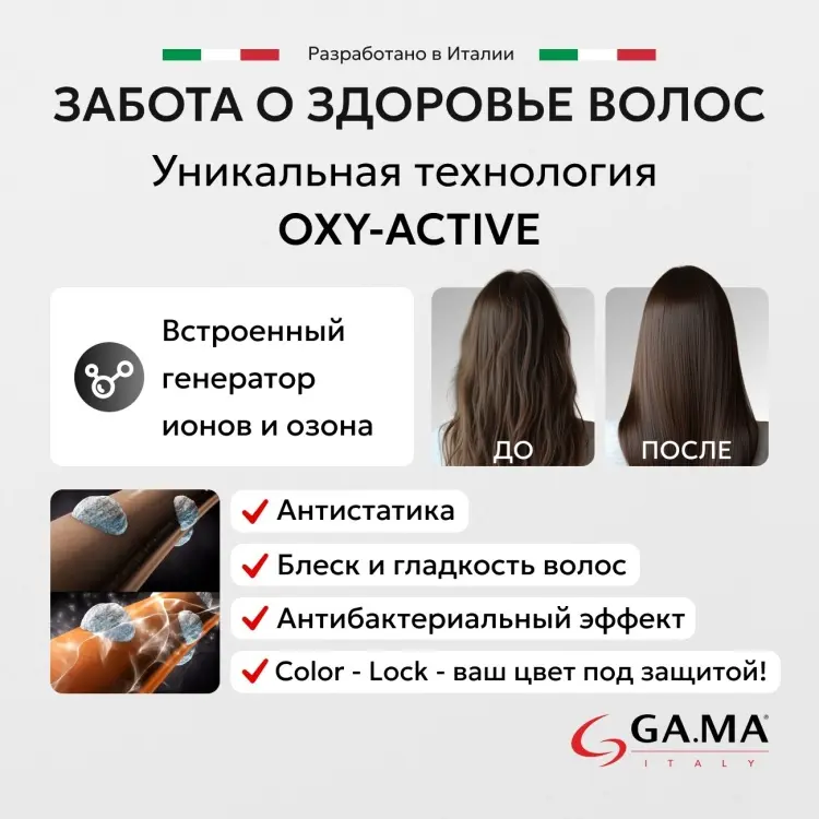 GA.MA IQ Perfetto фен черный купить,NaN
