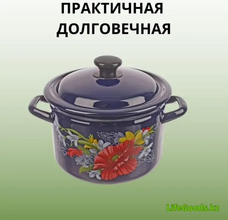 Кастрюля 5 л, LifeGoods.kz LG56161 нержавеющая сталь купить,NaN