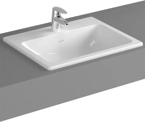 Раковина VitrA S20 5465B003-0001 накладная прямоугольная 55х45 см, санфарфор купить,NaN