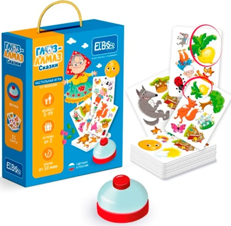 Настольная игра Игра со звонком Глаз-Алмаз. Сказки ET03-015 купить,NaN
