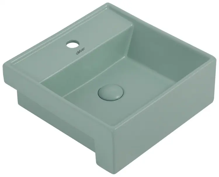 Раковина накладная 41 см Abber Rechteck AC2208MCG