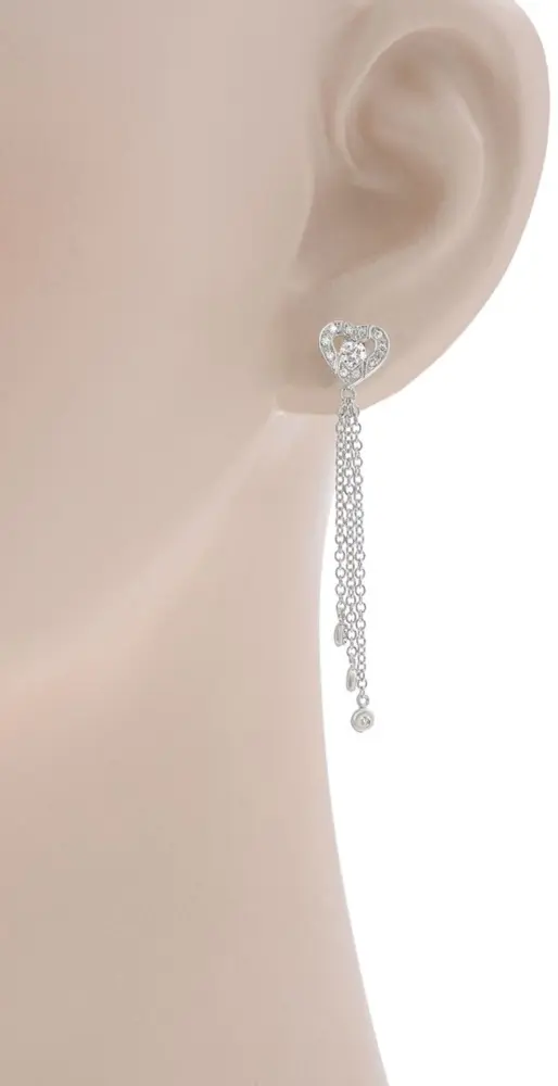 Серьги-цепочки Damiani 20089555 вес 4.7 г золото, бриллиант купить,1985000