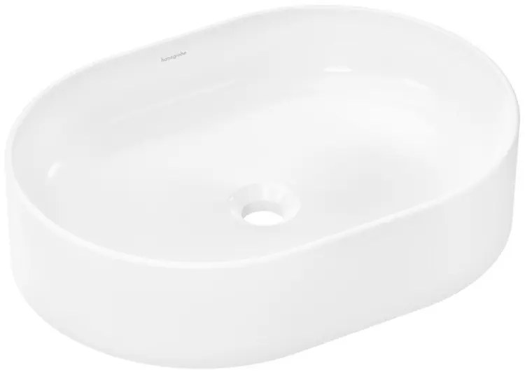 Раковина Hansgrohe Xuniva U 60166450 накладная овальная 55х40 см, фарфор