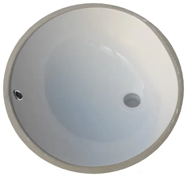 Раковина Saniteco WP020 врезная круглая 49х40 см, фаянс