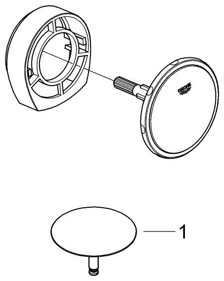 Заглушка для раковины Grohe 19952000 90 мм купить,NaN