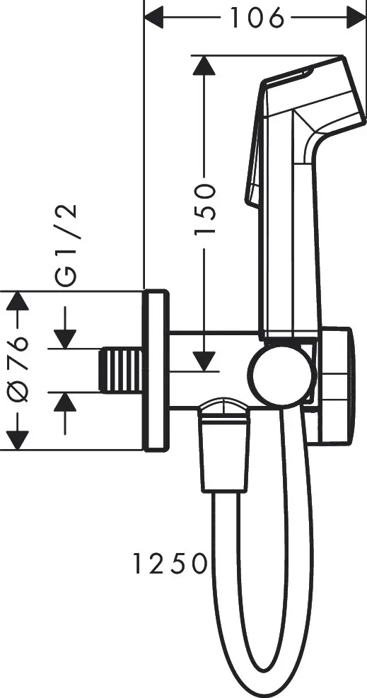 Hansgrohe гигиенический душ 29230000 купить,NaN