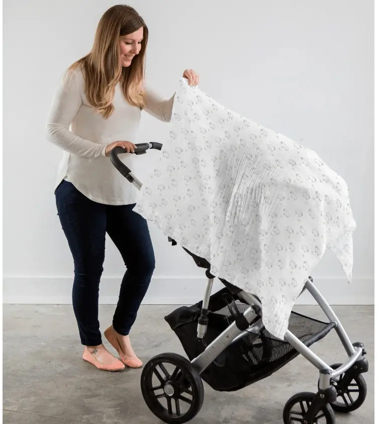 Пеленка текстильная Swaddle Designs Sterling Gray &amp; Pastel Yellow SDM-184ST, 3 шт, 118x118 см купить,NaN