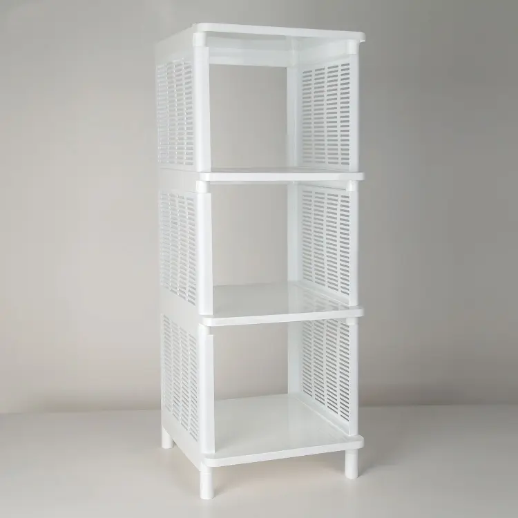Этажерка Альтернатива Лайт 4777967, пластик, 31.5x32.7x86, белый купить,NaN