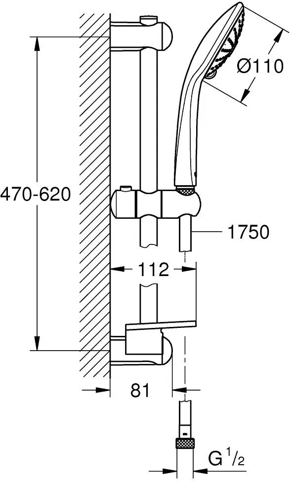 Grohe душевой набор (гарнитур) Euphoria Massage 27243001 купить,NaN