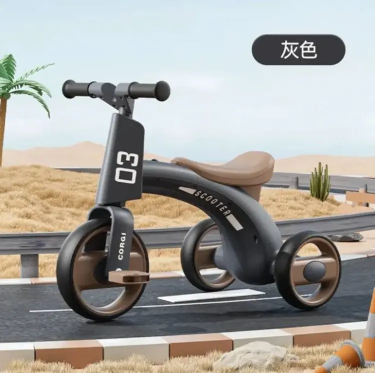 Трёхколёсный велосипед SCOOTER JPJ572 черный, коричневый купить,NaN