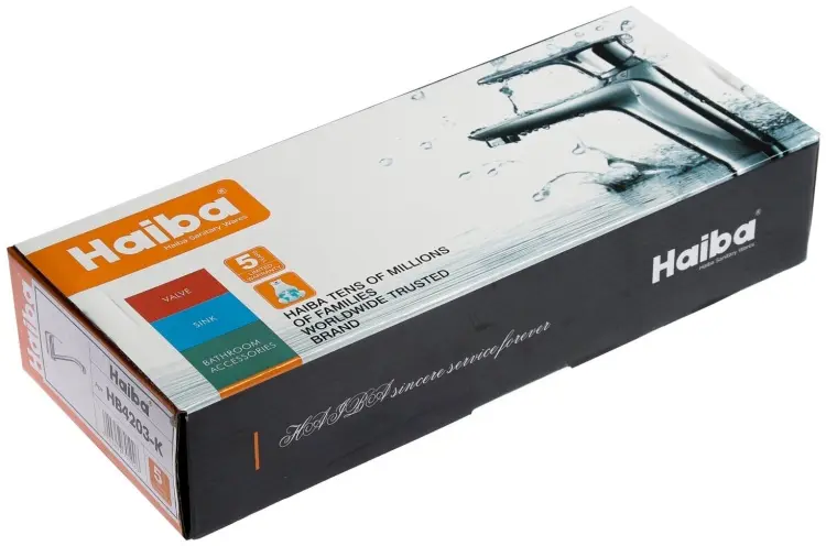 Смеситель для кухни Haiba HB4203, латунь, цвет хром купить,NaN