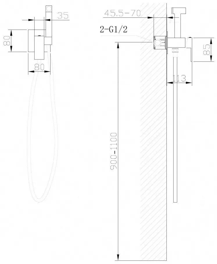 Abber гигиенический душ Daheim AF8226SP, латунь купить,NaN