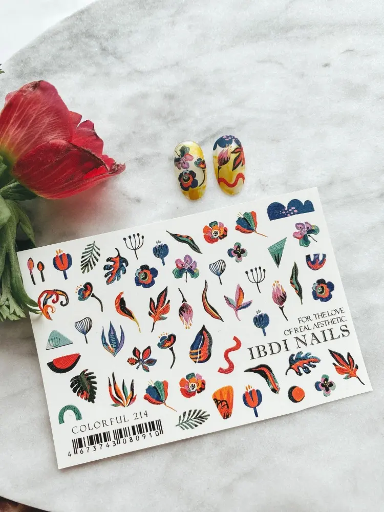 IBDI Nails слайдеры Colorful 214 1 шт купить,NaN