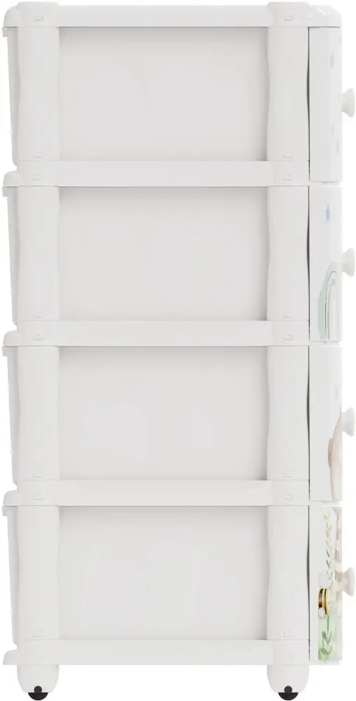 Детский комод Альтернатива М8668, 50x39.5x98 см, белый купить,NaN