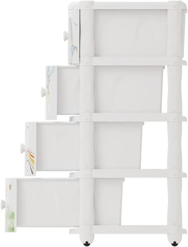 Детский комод Альтернатива М8668, 50x39.5x98 см, белый купить,NaN