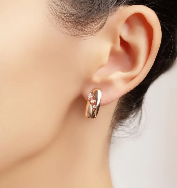 Серьги Династия 012642-1102 вес 2.75 г золото, фианит купить,187000
