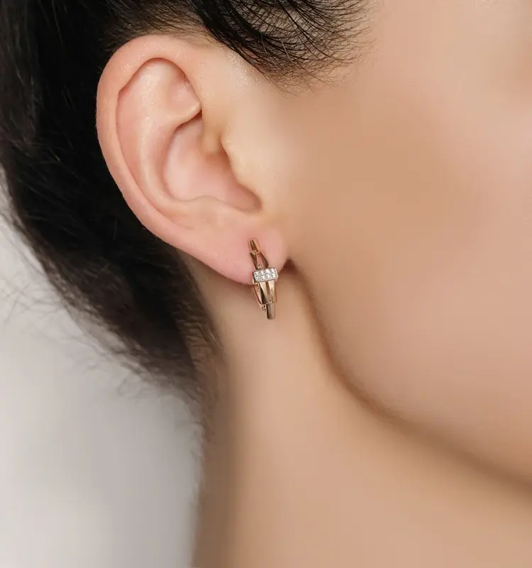 Серьги Династия 005232-1102 вес 2.72 г золото, фианит купить,184960