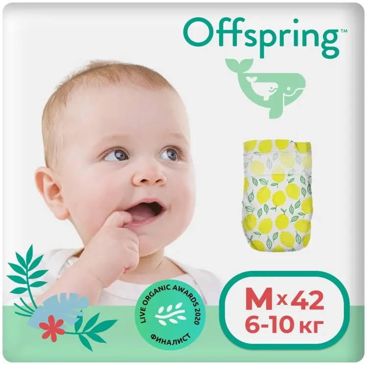 Подгузники Offspring M, 42 шт купить,NaN